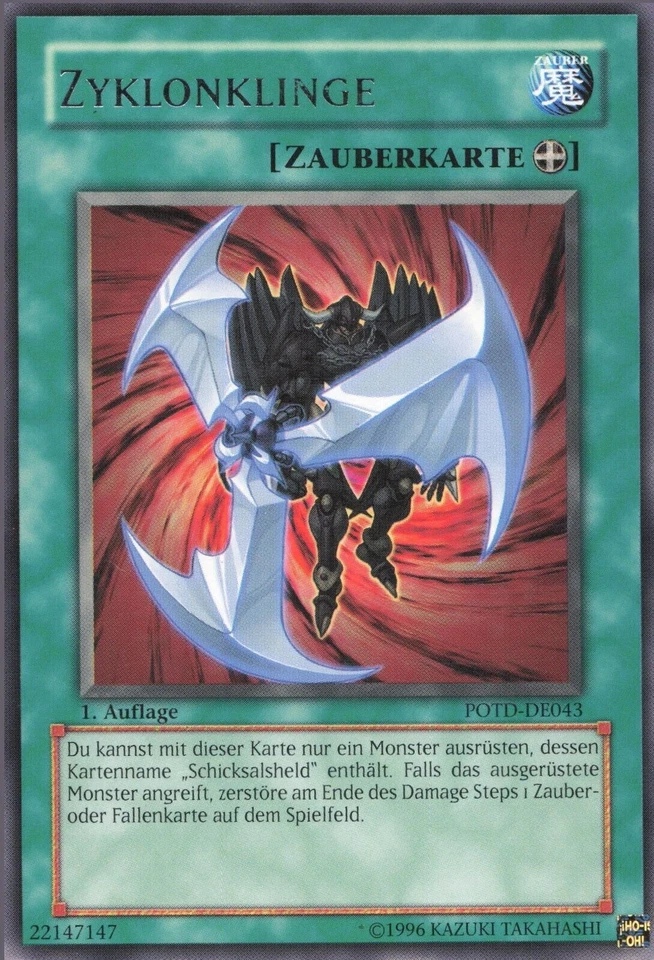 POTD-DE043 Zyklonklinge 1 Aufl. Rare aus Power of the Duelist - Bild 1 von 1