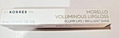 Korres Morello Voluminous Lip Gloss, Shade 58 Bloody Cherry 0.14 FL OZ / 4ml NIB - Image 1 of 4