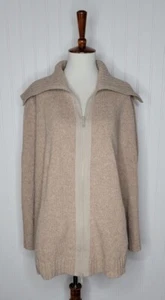 Lafayette 148 Zippered Front Poncho Cape Women's Size Medium Wool Blend - Picture 1 of 11