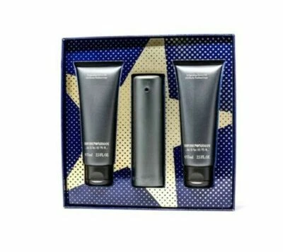 Emporio Armani He para Hombres EDT Spray 1.7 OZ + 2 x Gel de Ducha 2.5 OZ - Juego de Regalo Foto 1 de 2