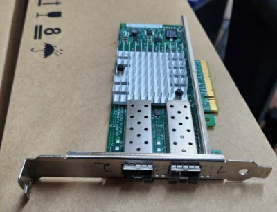 4x NetApp 111-01232+A0 X520-DA2 Dual Port 10GbE PCIe Network Card Controllers - Image 1 of 2
