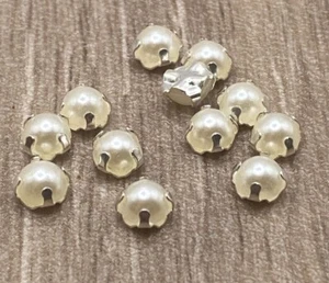 5mm Tiny Imitation Pearl ABS Plastic Shank Buttons Baby Dolls Cardigan Knitting - Picture 1 of 11