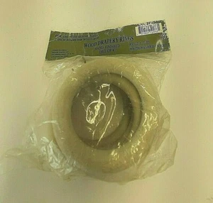 Wood Drapery Rings Whitewash Ochre #9322 Set of 4 New Old Stock - Picture 1 of 3