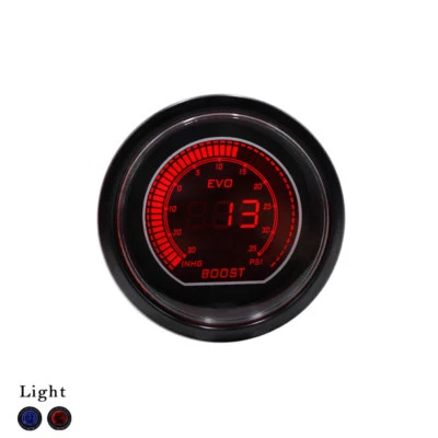 2" 52mm Car Digital EVO Turbo Boost Gauge Psi Meter 1/8NPT Sensor Pressure Kit - Image 1 of 4