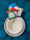 Snowman Glass Measuring Cups Winter Whimsey Never Used