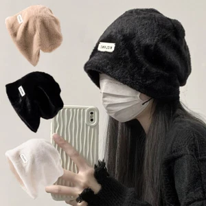 Mujeres Invierno Gorras Gruesas Cálidas Gorra de Piel de Conejo Súper Suave Sombrero de Felpa Mujer Dulce➳ - Imagen 1 de 19