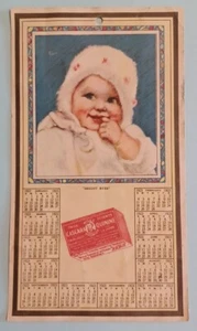 Hills Bromide Cascara Quinine 1922 Advertising Calendar Card ~ Bright Eyes - Picture 1 of 3