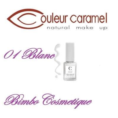 COULEUR CARAMEL Nagellack Nagel- Bio French Maniküre 01 Weiß 11ML - Bild 1 von 2