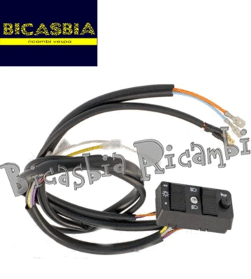 12121 - COMMUTATORE DEVIO LUCI LUCE 9 CAVI VESPA 125 150 200 PX E DAL 1982