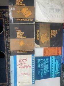 1976 Ford F100 F-150 250 350 Econoline Truck Service Shop Repair Manual Set OEM - Picture 1 of 6