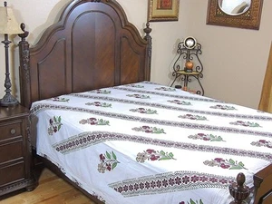 Indian Style Reversible Duvet Cotton Printed Comfortable Queen Floral Comforter - Picture 1 of 1
