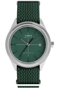 Timex Marlin Jet Green Fabric Strap Automatic Men's Watch TW2Y24400 - Picture 1 of 3