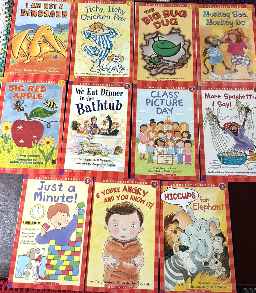LOT of 11 LEVEL 1 & 2 Leveled Scholastic Reader PB Books FREE SHIPPING -Like New - Image 1 of 1