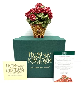 HARMONY KINGDOM LONGABERGER Exclusive Geranium Basket Figur in Box - Bild 1 von 10