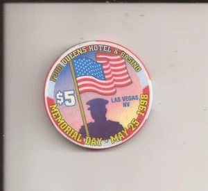 $5 Four Queens Memorial Day The Indy Casino Chip Downtown Las Vegas 1998 - Picture 1 of 2