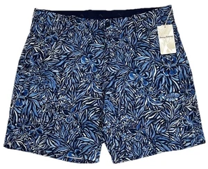 Camiseta Para Hombre Tommy Bahama On Par Tropic 8" Marítima 40 Azul Floral NUEVA Ropa de Playa - Imagen 1 de 7