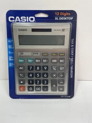 Casio Desktop Financial Calculator XL 12-Digit Display Tax Keys NEW DM-1200BM - Image 1 of 3