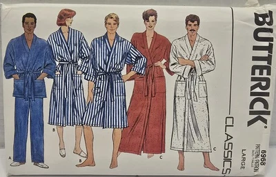 Vintage Butterick Classics Bath Robe Pattern 6968 Size Large Cut - Image 1 of 3