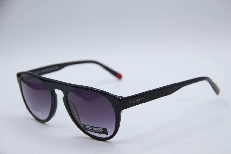 NOVO ÓCULOS DE SOL STEVE MADDEN HUSTTLER PRETO DEGRADÊ AUTÊNTICO 52-20 - Imagem 1 de 4