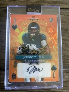 2024 Wild Card 5 Card Draw Stacked Deck Johnny Wilson Encased Auto 5/5 - Picture 1 of 3