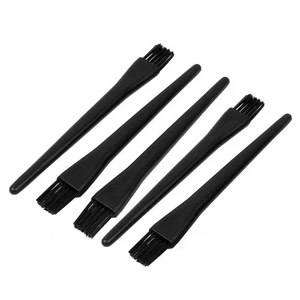 5 Pcs Black Plastic Straight Handle Computer PC Vents Anti Static ESD Dust Brush - Photo 1/2