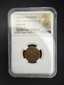 New York Penny - 1790 - Duit - Netherlands - Dutch East Indies - NGC - VOC (A) - Picture 1 of 2