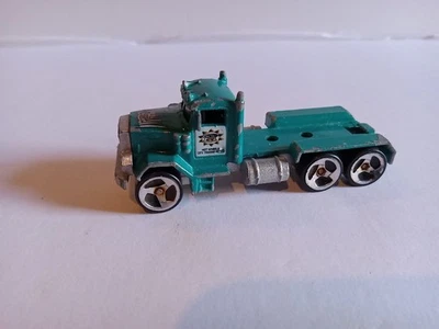 Mattel 1979 Hot Wheels City Transport Peterbilt Semi Teal - Image 1 of 4