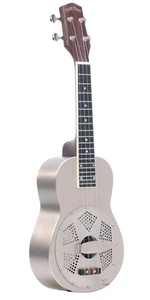 Gold Tone ResoUke: Brass Body Resonator Concert Ukulele with Gig Bag - Picture 1 of 10