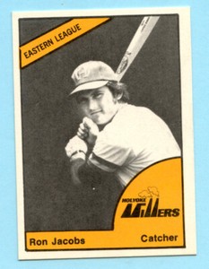 1977 TCMA Minor League Holyoke Millers - Ron Jacobs - Box 162