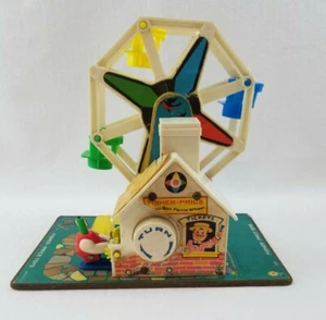 Vintage 1966 Fisher Price Little People Spieluhr Riesenrad #969  - Bild 1 von 6