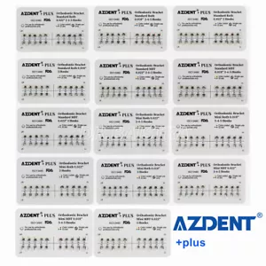 10X AZDENT PLUS Dental Orthodontic Bracket Brace Mini Roth/MBT 0.022/0.018 Hooks - Picture 1 of 38