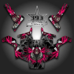 Envoltura de calcomanías gráficas Polaris RZR 800 UTV 2007 - 2010 rosa desatado - Imagen 1 de 1