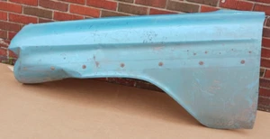 Used OEM GM Blue Front Left Fender 1959 Chevrolet Bel-Air/El Camino/Impala (BM1) - Picture 1 of 16