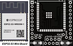 PCB Breakout Board + Bauteile/Components für/for ESP32-S3 WROOM WiFi/BLE Modul/e - Bild 1 von 5