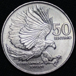 PHILIPPINES ~ 1984 ~ 50 Sentimos ~ AU++ ~ (1 COIN ONLY) ☘️ T - #398 ☘️ - Picture 1 of 6