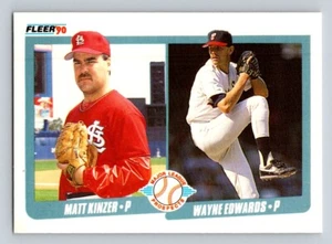 1990 Fleer 652 Kinzer / Edwards MLP, RC St. Louis Cardinals / Chicago White Sox - Picture 1 of 2