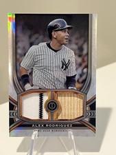 2023 Topps Tribute Alex Rodriguez Dual Relic Card Game Used Jersey Bat /199