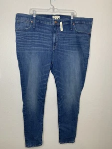 NWT Madewell 37 9" Mid-Rise Skinny Jeans Plus Size Skinny Leg w Stretch Womens - Picture 1 of 8