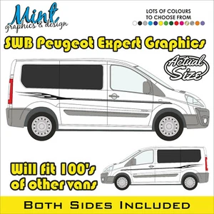PEUGEOT EXPERT SWB Camper Side Stripes Decals Sticker Van Graphics FREE P&P 004 - Picture 1 of 4
