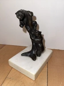 Original Bronze Sculpture Siggy Puchta Bear Cubs Canada Ltd Ed 57/1000 - Picture 1 of 10