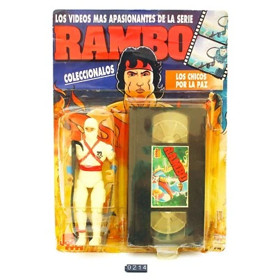 OFERTA - Figura de acción Rambo White Dragon de colección + VHS Arg Jocsa sin perforar Foto 1 de 4