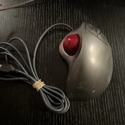 Logitech TrackMan Wheel Mouse USB Optical Trackball Mouse Silver T-BB18 Tested - Image 1 of 4