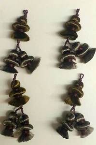 2 PAIR MORDORE FRINGE MINI TASSELS SWELLS GREY REF 127 MPPMG - Picture 1 of 1