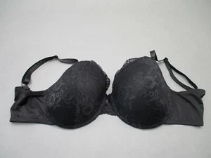 40DD Laura Ashley Womens Black Underwire Padded Back Closure T-Shirt Demi Bra - Picture 1 of 8