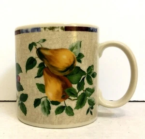 Sakura Sonoma Excell Oneida Fruit Stoneware Mug/Cup Apples Pears Grapes - Picture 1 of 7