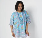Tolani Regular Printed Woven Caftan Tunic In Small New With Tags Free Shipping