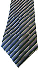 Geoffrey Beene Silk Tie Black Purple Stripe Stain Resistant