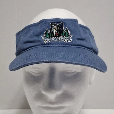 Chapéu de viseira Minnesota Timberwolves NBA logotipo bordado azul TWINS ENTERPRISE  - Imagem 1 de 4
