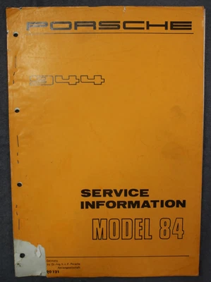 Porsche 944 1982 folleto de información de servicio Foto 1 de 4