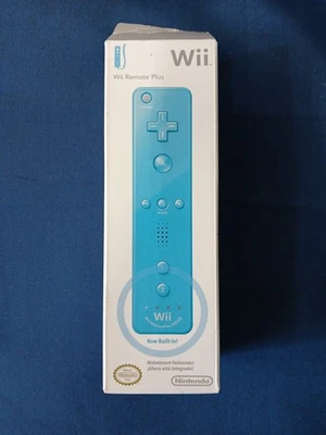 Mando a distancia Nintendo Wii Plus azul OEM sensor de movimiento incorporado nuevo Foto 1 de 4